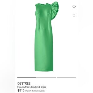 DESTREE Franz Ruffled-Detail Midi Dress